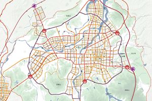 城市交通路径设计图