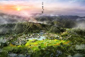 02局部鸟瞰图——春晨踏雾