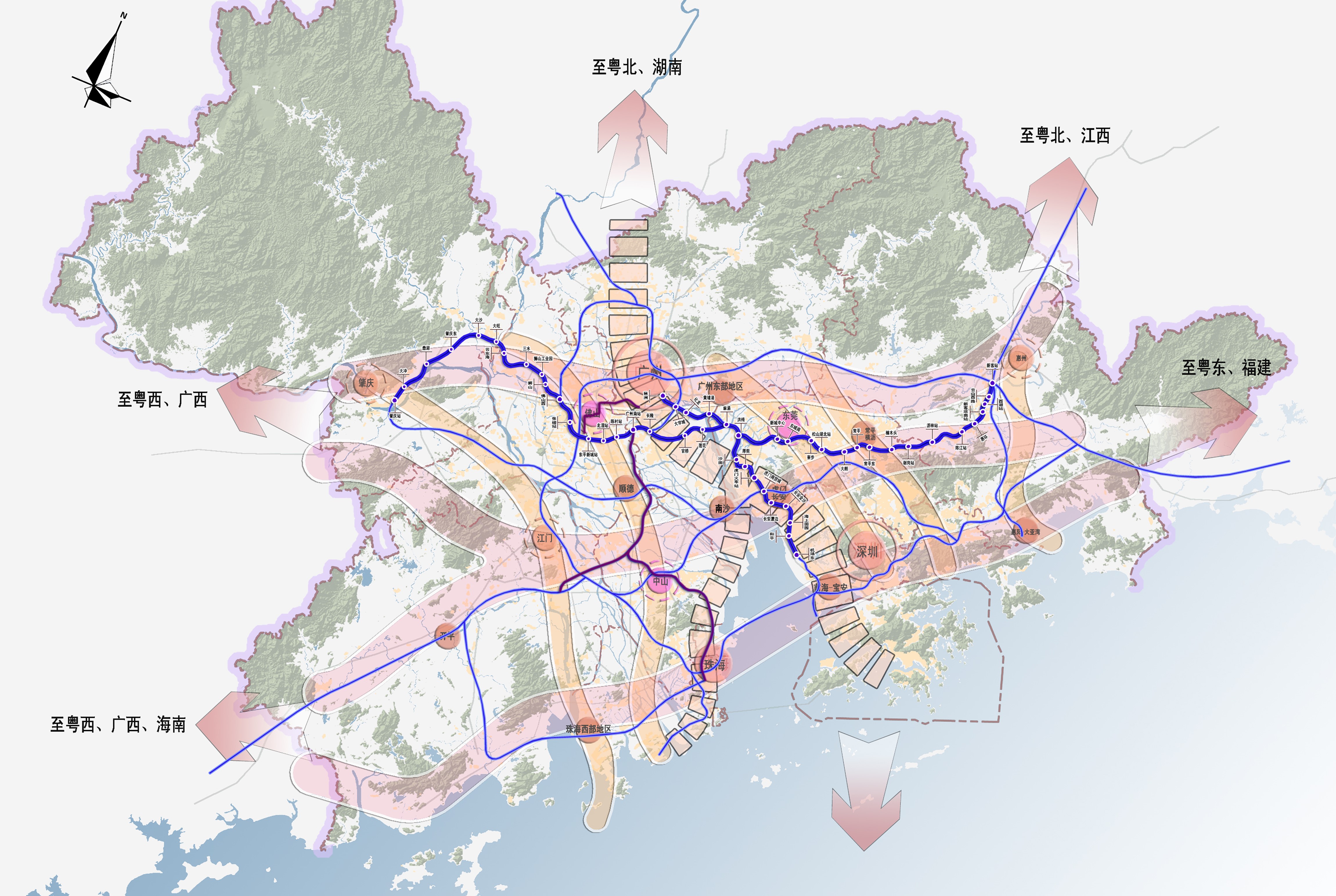 珠三角城际铁路规划图图片