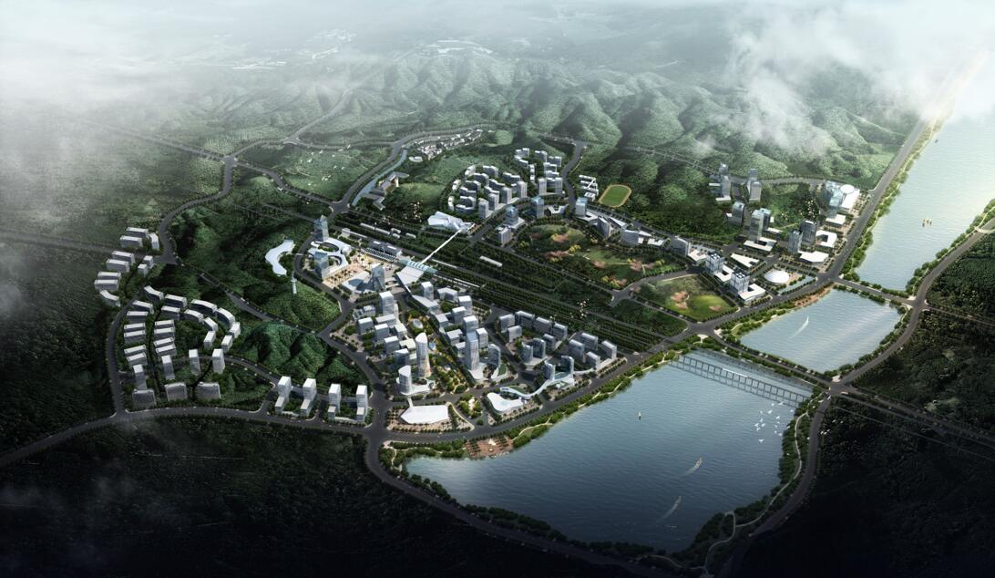 云浮市西江新城中央商务区城市设计概念方案